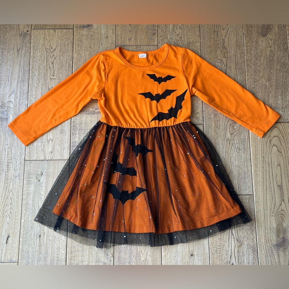 Boutique Halloween Bat Tutu Dress size 110 5
